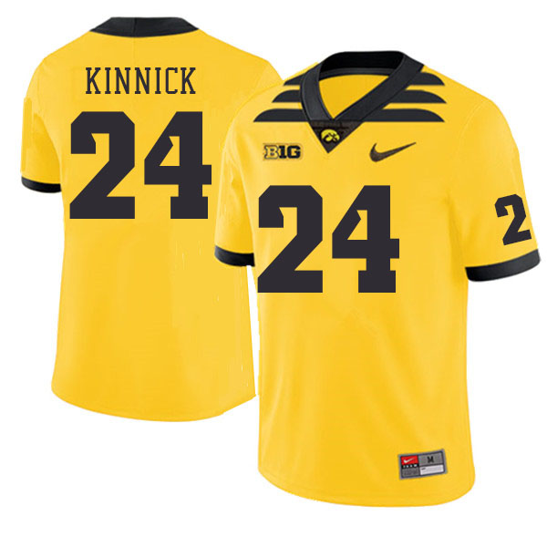 Iowa Hawkeyes #24 Nile Kinnick College Football Jerseys Stitched Sale-Gold